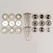 Airgoesin 18 Dental Diamond Polishing Wheel Disc Cutter Plaster+ 10 HP Shank Mandrel 2.35mm
