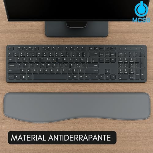 Mcsb Apoio De Punho Teclado Ergonômico Descanso Macio Almofada Ortopédico Pulso Tendinite Nr17 Pulso Digitação Confort Suporte Espuma Gel (Preto)
