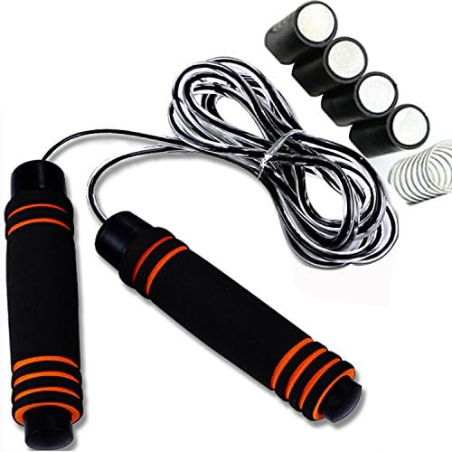 Best Jump Rope Expert Weighted Adjustable Jump Rope Premium Quality High Speed Rope 3 Meters No Tangling Jump Rope with Super Speed Ball Bearing.