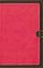 NIV, Thinline Bible, Compact, Leathersoft, Pink/Brown, Red Letter, Comfort Print