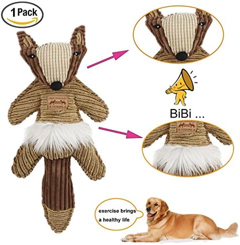 MYKEY Interactive Dog Toys Squeak Chew DogToys For Boredom
