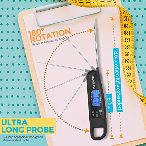 5 Upgraded+Version+Thermometer+Waterproof+Grilling