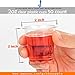 Golden Apple, 2oz clear plastic cups. Disposable Mini Cups, Plastic Shot Glasses, Jello Shot Party Tumblers – 50count. BPA Free.