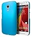 Motorola Moto G (2nd Generation) Case, Cimo [Satin] Ultra Slim Matte Soft Touch Hard Case for Motorola Moto G (2nd Generation, 2014) - Blue