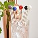Rink Drink Gin / Cocktail Glass Swizzle Sticks - Pack Of 6 Multi Coloured Stirrers