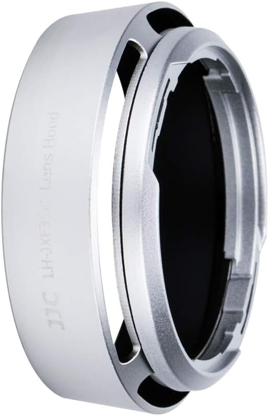 JJC Silver Round & Bayonet Shape Lens Hood for Fujifilm FUJINON Lens XC 35mm F2, XF35mm F2 R WR and XF23mm F2 R WR Lens