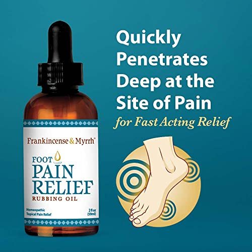 FRANKINCENSE & MYRRH Foot Pain Relief Neuropathy Rubbing Oil, Nerve