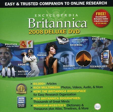 Encyclopedia Britannica 2008 Deluxe