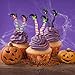 Halloween Cupcake Decorations Witch Leg Feet Cupcake Toppers Witch Boot Cake Picks Happy Halloween Props for Birthday Party Favors Supplies(48)