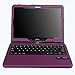 MoKo Samsung Galaxy Tab 4 10.1 / Tab 4 Nook 10.1 2014 Case - Wireless Bluetooth Keyboard Stand Cover Case, PURPLE (With Smart Cover Auto Wake / Sleep. WILL NOT Fit Samsung Galaxy Tab 3 10.1)