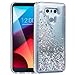 Ruky Case Compatible with LG G6, Gradient Quicksand Series Glitter Bling Sparkly Flowing Liquid Floating Soft TPU Bumper Cushion Reinforced Corners Women Girls Case Compatible with LG G6 (Aqua Purple)