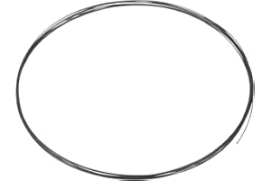 uxcell Tungsten Wire, 99.95% High Purity Tungsten Wire 0.1mm Dia x 4 Meter Length Tungsten Filament Metal Coil for Light Bulb Production Electronics Industry