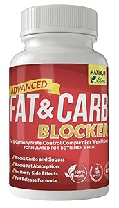 Image of Maximum Slim Fat & Carb Blocker Pure Kidney Bean Extract for Weight Loss and Appetite Suppressant, 1600mg Per Serving. Recently Featured on TV ..