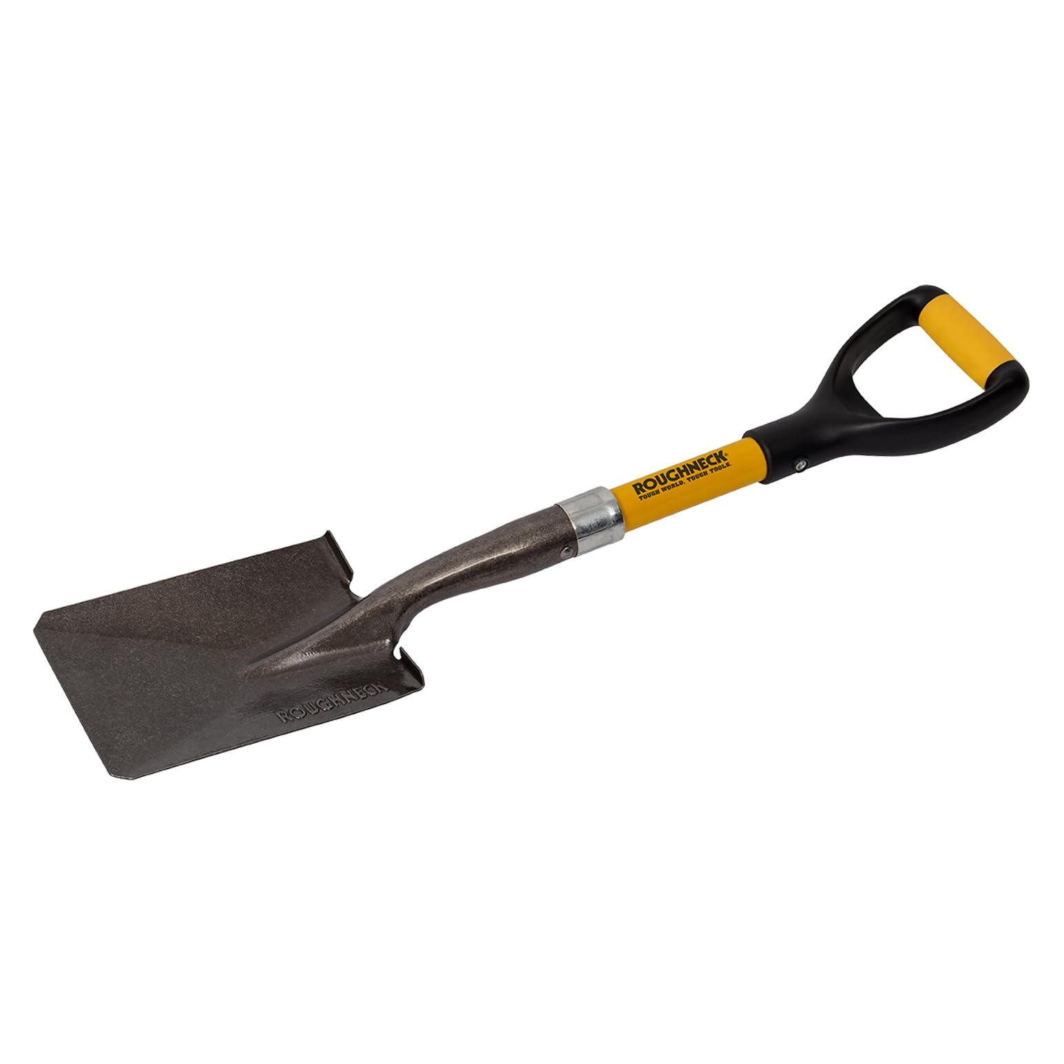 Roughneck Micro Shovel, Heavy-Duty Square Blade, Short Shaft for Small, Compact Spaces, to Shovel Material Out of Bulk Bags - 690mm (27")
