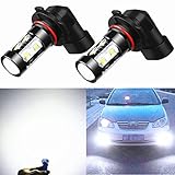 Alla Lighting H10 9145 9140 High Power 50W CREE Extremely Bright 6000K Xenon White LED Lights Bulbs for Car Truck Fog Lights Lamps Replacement