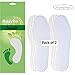 HappyStep® 2 Pairs Terry Insoles, Barefoot Insoles, Maxmize Sweat Absorption, No More Sweat Foot, Washable and Reusable (US Men Size 9)