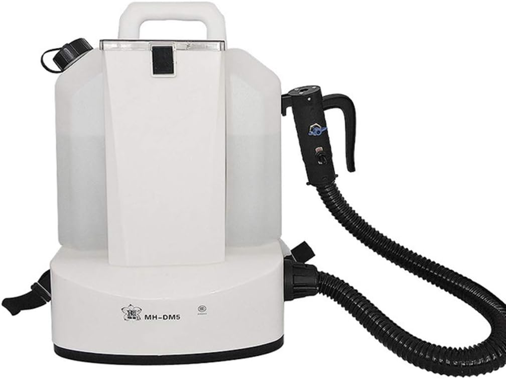 HPYEP 5 Litre Electric Sprayer,Disinfection Atomization Machine,5-50Μm Droplet Diameter,6-10 Meters Spraying Distance,15AH Removable Lithium Battery,White