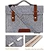 MOSISO Felt Laptop Shoulder Bag Compatible 13-13.3 inch MacBook Pro, MacBook Air, Notebook Computer, Gray