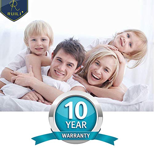 Ruili 2 Pack Twin Size Premium 100% Waterproof Mattress Protector-Vinyl Free, Hypoallergenic Fitted Mattress Protector - 10 Year Warranty - Thumbnail 6