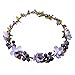 Love Sweety Flower Berries Crown Headband for Wedding Festivals HH7 (Purple)