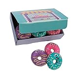 Box of 12 Plush Donut Party Donuts with Donut shop Box included