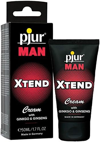 pjur Man XTEND Cream - Erection Cream for Men who Want More - with Ginkgo and Ginseng Extract for prolonged Pleasure (50ml)