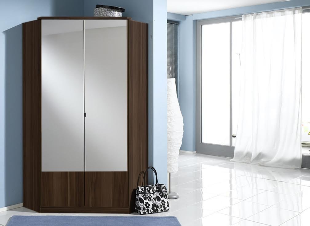Germanicatm Image 2 Door Mirrored Corner Wardrobe In Columbian