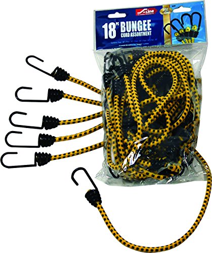 S-Line SL64 Assorted Standard Bungee Cords 18-Piece, Four 16-Inch, Two 24-Inch, One 30-Inch, One 36-Inch, Four Minis