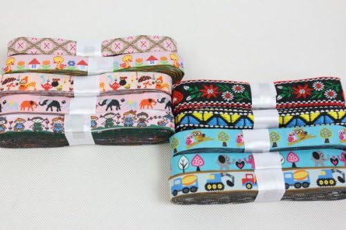 Amazon チロリアンテープ10本セットd 4ｍ 10柄 刺しゅうチロル Rb 5124 手芸用布ベルト テープ 通販