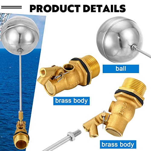 Float Valve For Water Tank Stainless Steel Float Ball Valve 3/4 Inch