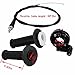 New Twist Throttle Accelerator Handle Gripsand Bent Cable Set for Mini Baja Doodlebug MOTOVOX MBX10 MBX11 and WARRIOR MB165 MB200 5.5HP 6.5HP196cc