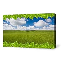 signwin-Canvas Wall Art-The Scenery Under Green Leaves-Canvas Prints Home Artwork Decoration for Living Room,Bedroom - 12x18 inches