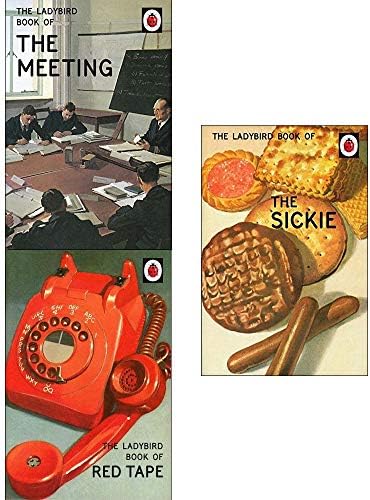 Ladybirds For Grown-Ups Collection 3 Books Set (Ladybird Book Of The Meeting, Ladybird Red Tape, Sickie) Hardcover – 2019