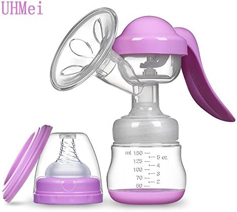 Suction Manual Breast Pump Milking Massage Breast pump Hypoallergenic Soft Silicone Breast Shield With Baby Bottle Portable