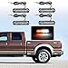 Astra Depot 4pcs Surface Mount Amber/White 18W 6-LED Warning Emergency Flashing Strobe Light Bar 12V-24V