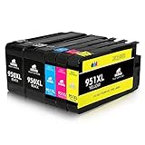 IKONG Compatible Ink Cartridge Replacement for HP 950XL 951XL Ink Cartridge(1Set+1Black) Compatible with HP OfficeJet Pro 8600 8610 8620 8630 8660 8640 8615 8625 8100 251DW 276DW 271DW