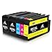 IKONG Compatible Ink Cartridge Replacement for HP 950XL 951XL Ink Cartridge(1Set+1Black) Compatible with HP OfficeJet Pro 8600 8610 8620 8630 8660 8640 8615 8625 8100 251DW 276DW 271DW