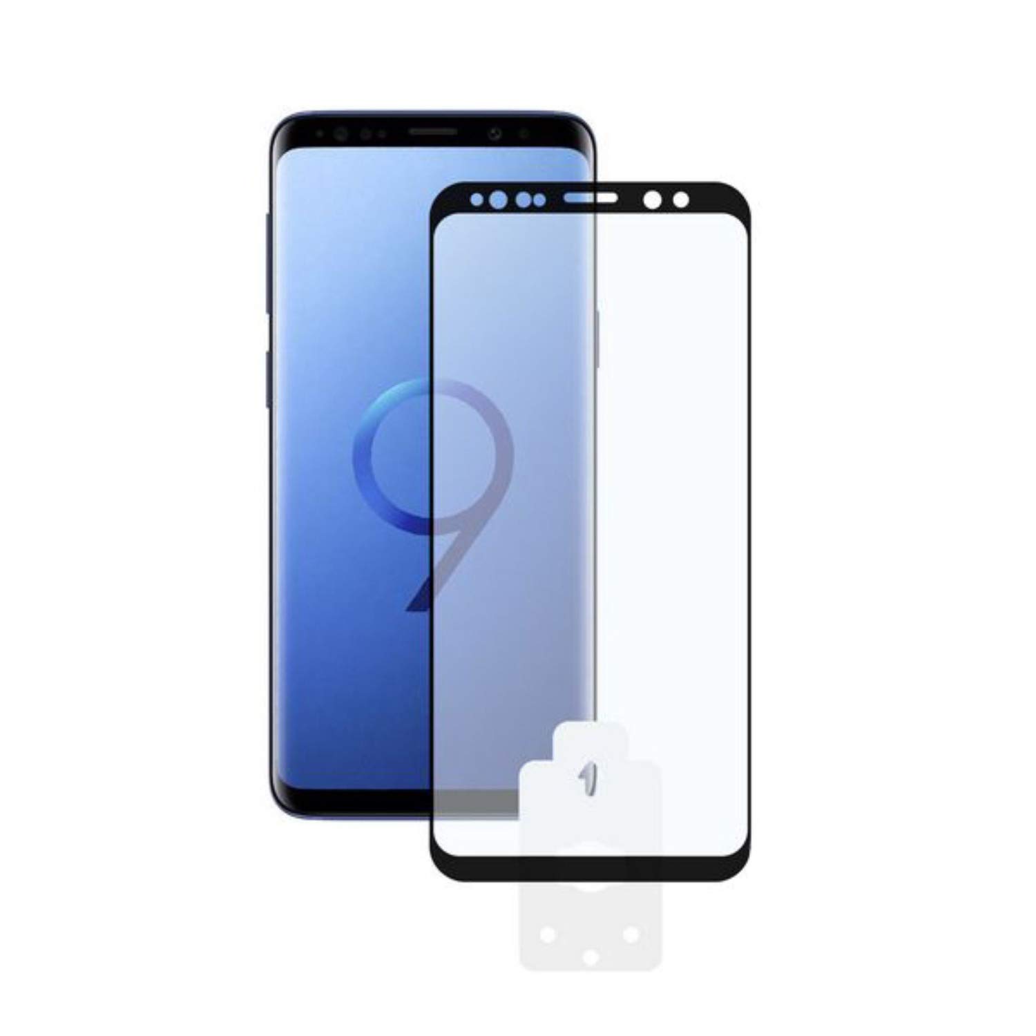 BigBuy Tech Tempered Glass Screen Protector for Galaxy S9 3D Ne Grams or