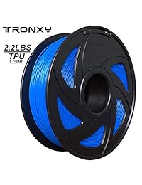 Filamento 3D flexible azul TPU 0.069 in, 2,2 LBS (2.2 lbs) Material: TPU