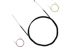 amavoler 65 Inches 165cm Brake Cable Fit for Most Go Kart Yerf Dog Manco Bandit Critter 415 104B 4316 1492 Kartco Rotary 486 Azusa 2251-B Predator 212cc 196cc Dune Buggies Mini Bike ATV(Black)
