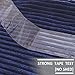 HOME BRILLIANT Striped Decorative Corduroy Velvet Euro Sham Couch Throw Pillow Cover for Bed, 24 inch (60cm), Navy Blue