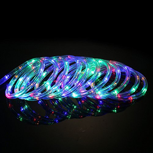 TOFU LED String Lights, 33FT 136 leds Indoor Outdoor Decorative Rope Lights with Remote, 8 Modes/Timer for Bedroom, Patio, Outdoor Garden, Stroller, Christmas Tree. (colorful)