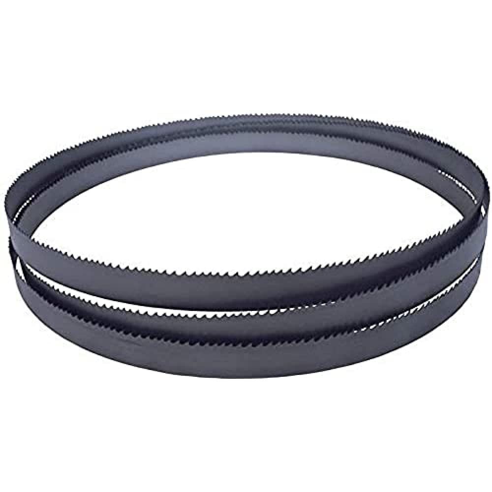 Optimum 3357548 HSS Bi-Metal Saw Band for Quantum SQ-V10 Hand Band Saw, 0.65mm Thick, 10-14 TPI, 1140mm Long, Black, Compatible with Wood, Plastic, Steel