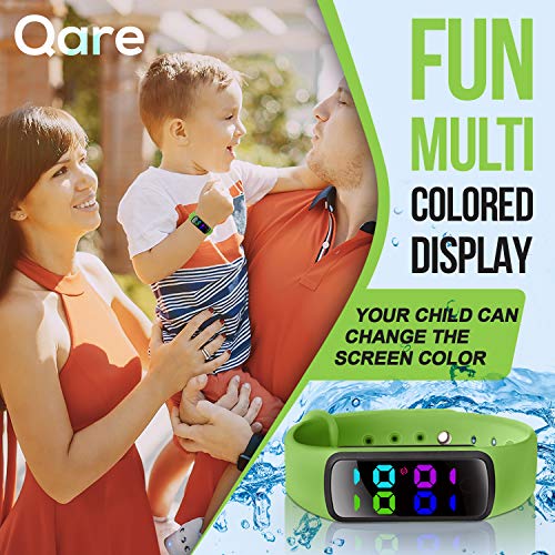 Premium Potty Training Watch - Only Watch with Multiple Alarms (16) to Fit Your Schedule & Hassle Free Smart Timer - Water Resistant - Both Vibration & Music - Kids Lock - Touchscreen-Easy Use (Green) - Thumbnail 7