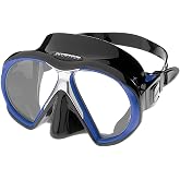 Atomic Aquatics SubFrame Mask - Medium Fit (Black / Royal Blue)