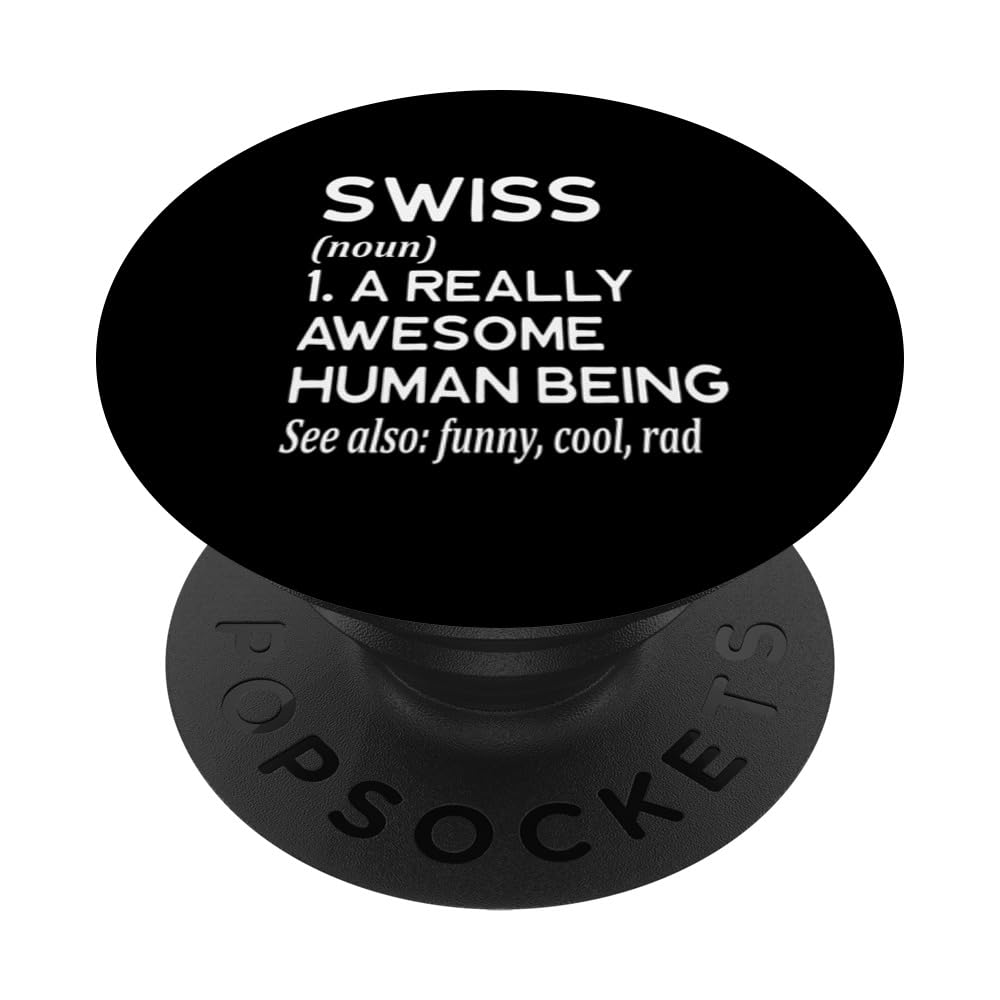 Swiss Definition Zurich Geneva Basel Bern Lausanne Lucerne PopSockets Swappable PopGrip