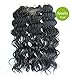 Wavy Senegalese Twist Crochet Braids Synthetic Kanekalon Crochet Hair Curly Twist Braiding Hair (18 Inch, 1B#,3packs)Elisha