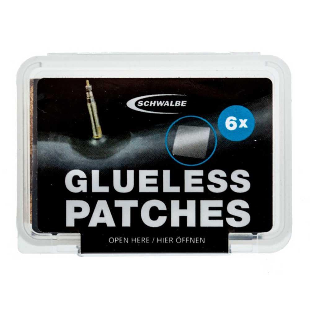 Schwalbe Glueless Patches Puncture Repair, Clear, Pack of 6