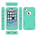 iPhone 4 Case,iPhone 4S Case,ULAK KNOX ARMOR Shockproof Heavy Duty Combo Hybrid Defender High Impact Body Rugged Hard PC & Silicone Case Protective Cover For Apple iPhone 4 4S (Mint+Grey)