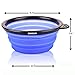 Comsun 3-Pack Collapsible Dog Bowl, Foldable Expandable Cup Dish for Pet Cat Food Water Feeding Portable Travel Bowl Blue Green Yellow